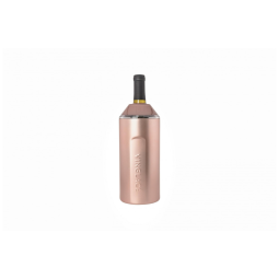 Porta Garrafa Térmico para Vinho é em Aço Inoxidável, Gold, VINGLACé, Rosa