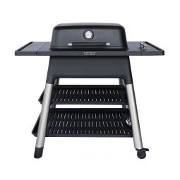 Churrasqueira a Gás 22.000 BTU com 2 Queimadores e Mesas Laterais em Aço Inoxidável, EVERDURE HBG2BUS, Preto