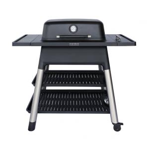 Churrasqueira a Gás 22.000 BTU com 2 Queimadores e Mesas Laterais em Aço Inoxidável, EVERDURE HBG2BUS, Preto