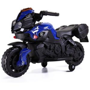Moto Elétrica Infantil 6V Recarregável, com 4 Rodas, 3 a 6 anos, TOBBI, Azul