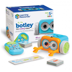 Robô de Codificação Botley STEM com 45 Peças para Crianças de 5 a 8 Anos, LEARNING RESOURCES, Branco