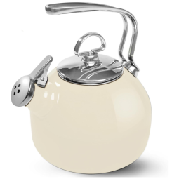 Chalei de Chá 1.8L em Aço Inoxidável com Apito, CHANTAL 37 18S RA, Vermelho