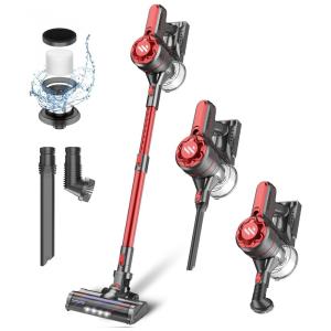 Aspirador de Pó Multifuncional sem Fio com Acessórios e Sucção Potente 20000PA, 11OV, ZokerVacuum, Roxo