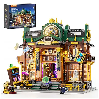 Biblioteca Fenda Temporal Steampunk Lumibricks
