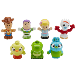 Conjunto Fisher-Price Little People Disney Toy Story, Com 7 Figuras de Personagens, Incluindo Woody e Buzz Lightyear
