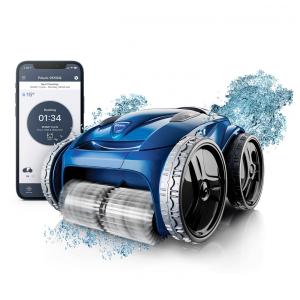 Robô Aspirador de Piscina com Cabo, Sucção Forte, Recipiente do Filtro de Fácil Acesso e Controle por APP, 110V, Polaris 9650iQ, Azul