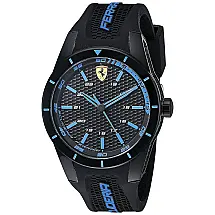 Relógio de Pulso Motor Esportivo Analógico Resistente a e Arranhões, FERRARI 0830247, Preto