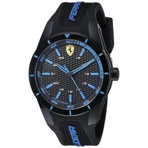 Relógio de Pulso Motor Esportivo Analógico Resistente a e Arranhões, FERRARI 0830247, Preto