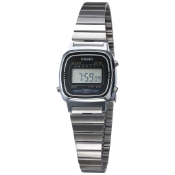 Relógio Feminino Digital Aço Inoxidável, 1, CASIO EAW LA 670WA 1, Prateado