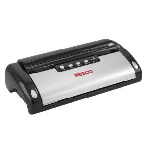 Seladora a Vácuo Automática para Alimentos Secos e Úmidos com Desligamento Automático, 110V 110W, NESCO VS02, Preta