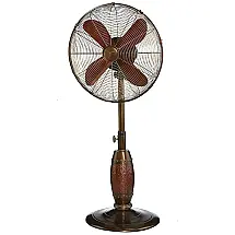 Ventilador de Coluna Oscilante com 3 Velocidades Ajustáveis, 110V, Designer Aire, Marrom