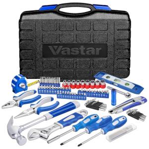 Kit Mala de Ferramenta 102 peças, VASTAR VRK21 ALX 1, Azul Escuro
