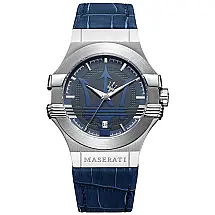 Relógio Masculino Analógico Quartzo, Aço Inoxidável, Modelo, MASERATI R8851108015, Azul