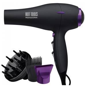 Secador de Cabelo Profissional com 3 Acessórios, 110v, HOT TOOLS 1043, Preto