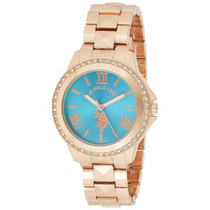 Relógio An Feminino com Bracelete em, Celeste, Celeste, U.S. POLO ASSN. USC40079, Azul Celeste