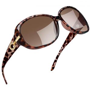 Óculos de Sol Feminino com Proteção UV, Joopin A05, Marrom