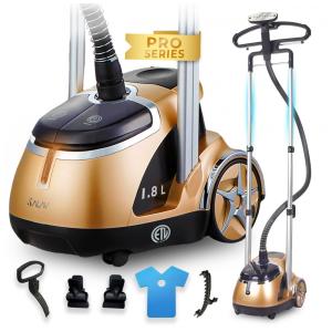SALAV Edição Limitada da Série Profissional de Vaporizadores de Roupas Dual Bar com Pedais, Placa de Vapor em Aço Inoxidável