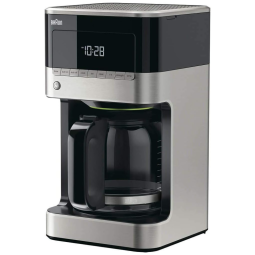 Cafeteira Elétrica Brew Sense Drip, preta, BRAUN KF7150BK, Preto