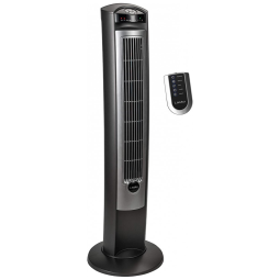 Ventilador de Torre com 3 Velocidades, Controle Remoto e Silencioso, 110V 48W, LASKO T42951, Preto e Cinza