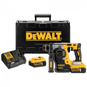Kir Martelete Perfurador Rotativo com 2 Baterias 20V, Carregador e Maleta de Transporte, DEWALT DCH273P2, Amarelo
