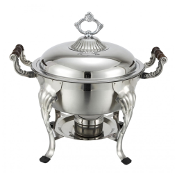 Panela Rechaud 6 L Redonda em Aço Inoxidável com Queimador Winco