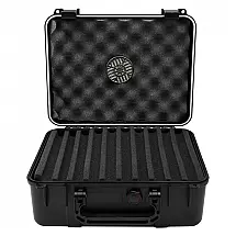 Humidor de Viagem Cigar Caddy 40 Charutos Preto Fosco Impermeável à Prova d'Água