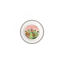 Prato para Salada ou Aperitivo de 17 cm, Mais Elegância em Sua Mesa com Tema Farmers Village, Estilo Clássico, Formato Redondo e Material de