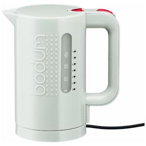 Chaleira Elétrica 1L com Desligamento Automático, 1100W, Branca, 110v, BODUM 11452 913US, Branco