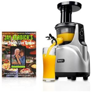 Centrífuga de Frutas Profissional e Silenciosa, Motor de 80 RPM, 110v, KUVINGS 850SC, Prateado