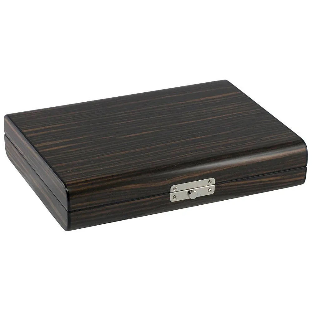 Humidor de Viagem Visol Timber Madeira Ébano para 24 Charutos com Umidificador
