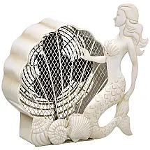 Ventilador de Mesa Portátil Sereia com 2 Velocidades 30W, 110V, DECO BREEZE DBF5418, Branco