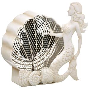 Ventilador de Mesa Portátil Sereia com 2 Velocidades 30W, 110V, DECO BREEZE DBF5418, Branco