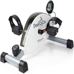 DeskCycle Mini Bicicleta Ergométrica Elétrica Ideal Para Idosos e Treino de Braço/Perna com Tela LCD, Branca.