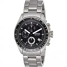 Fossil Relógio Masculino de Quartzo com Cronógrafo de Aço Inoxidável, CH2600IE