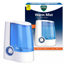 Umidificador Vapor Quente Vicks Branco 3.8L Tanque V745