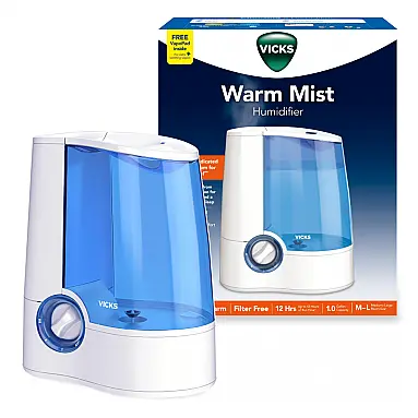 Umidificador Vapor Quente Vicks Branco