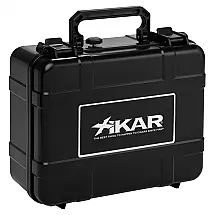 Humidor de Viagem Xikar Preto 40 Charutos com Umidificador Magnético Resistente à Água Modelo 250Xi
