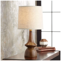 Luminária de Mesa Clássica em Metal, 360 LIGHTING 4C512, Marrom