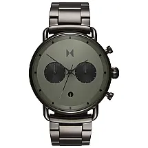 Relógio Masculino Analógico em Aço Inoxidável com Cronógrafo,MVMT BT01 OLGU, Preto