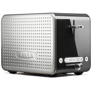 Torradeira 2 Fatias com Tela Digital, Bandeja de Migalhas Removível e Controle de Temperatura, BELLA, Preta