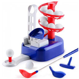 Kit de Golfe com 15 Bolas e 1 Taco para Meninos e Meninas, iPlay, Azul