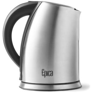 Chaleira Elétrica, Capacidade 1.6 L, Aço Inoxidável, Desligamento Automático, 1500W, 110v, EPICA FBASYNCHKG107206, Cinza