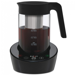 Máquina de Café Cafeteira Elétrica Instant 5 Xícaras, Personalização de Força, Desmontável para Lava-Louças, Preta – 750 W, 0,75 L