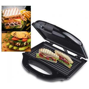 Sanduicheira Antiaderente Portátil 750W, Multifuncional, 220v, JSJYP, Preto