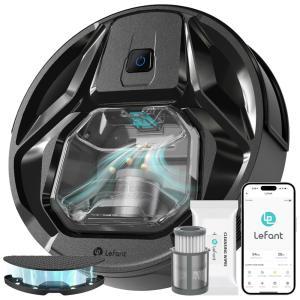 Robô Aspirador de Pó Lefant M320, Detecta Tapetes, Sucção de 6000 Pa, Silencioso, Reservatório de 800 ml, Autonomia de 3,5 Horas