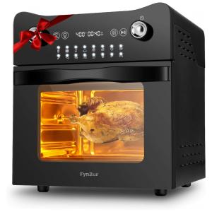 Fritadeira Elétrica Air Fryer 14L Multifuncional com Painel de Controle Digital, 1800W, 110v, FYNLLUR, Preto