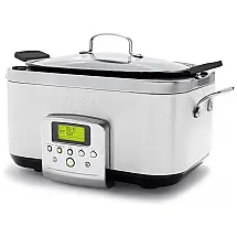 Panela Elétrica Multifuncional 6L, Anodizada e display LED, 110v, GREENPAN CC005108 001, Prateado