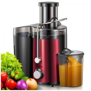 Extrator de sucos, Centrífuga de 800W com Boca de Alimentação Larga para Frutas e Vegetais, Fácil de Limpar, Aço Inoxidável, QCen