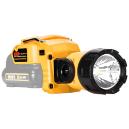 Hipoke Lanterna de Mão 1120LM, 12W com Bateria Recarrégavel para Trabalho, Amarela