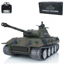 Tanque de Guerra TOUCAN RC HOBBY German Panther com Controle Remoto, Escala 116, Camuflado
